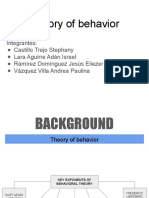 Teorías del comportamiento 