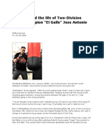 Boxing Saved The Life of Two-Division World Champion "El Gallo" Jose Antonio Rivera