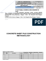 Concrete Sheet Pile Methodology