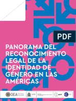 Panorama Del Reconocimiento Legal de La Identidad de Genero en Las Americas