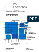 El Costo de Los Derechos S Holmes Amp C Sunstein