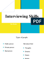 Interviwing Skills - The Basics