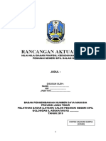 Rancangan Aktualisasi: Nilai-Nilai Dasar Profesi, Kedudukan Dan Peran Pegawai Negeri Sipil Dalam Nkri