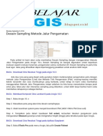 Belajar Arcgis - Desain Sampling Metode Jalur Pengamatan