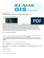 Belajar Arcgis - Download Citra Resolusi Tinggi Pada Argis 10.3 PDF