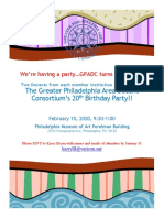 GPADC 20th Birthday Party - RSVP by Jan 31