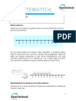 MATEMATICA - GUIA 4. Recta Numérica