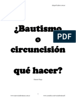 Bautismo o circuncisión qué hacer