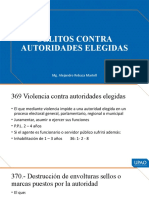 Delitos Contra Autoridades Elegidas: Mg. Alejandro Rebaza Martell