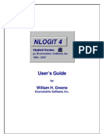 NLOGIT Short Student Manual PDF