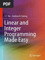 Hu T.C. - Linear and Integer Programming Made Easy 