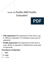 WINSEM2018-19 - CSE2003 - ETH - SJT311 - VL2018195002472 - Reference Material I - Infix To Postfix AND Postfix Evaluation