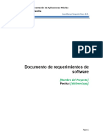 Plantilla Requerimientos de Software