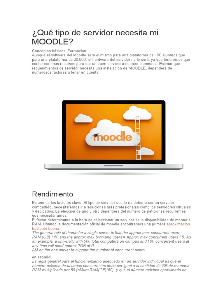 MOODLE SERVER REQUIREMENTS FOR 5000 USERS intelligence overview