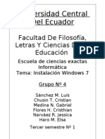 Informe Instalación Win7 (Sis. Operativos)