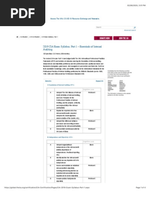 HOCK Certified Internal Auditor (CIA) Textbook Part 1 (2024