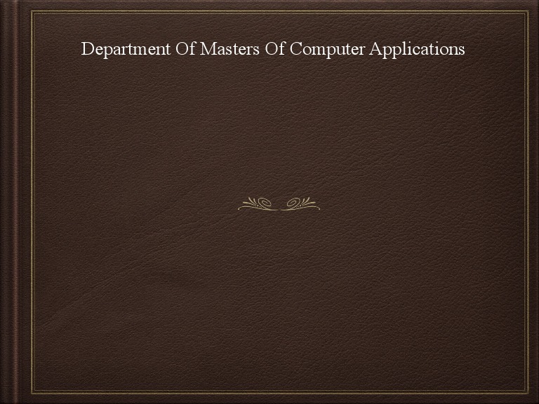 Masters in Computer Applications Overview | PDF | Technology & Engineering