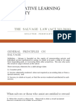 Alternative Learning Modality: The Salvage Law (Act No.2616)