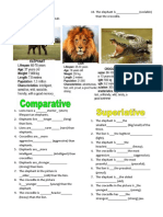 Activity 1 English III Comparative and Superlative