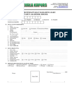 Formulir Pendaftaran Mahasiswa Baru