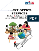 TLE - Interpret Layout Areas of Front Office Reception