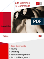 Introduction To Common VRP vs. IOS Commands: Huawei3Com