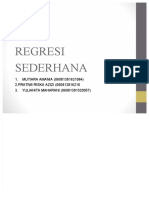 (PDF) Regresi Sederhana