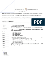 NPTEL Problem Solving through Programming In C course assignment