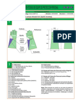 Especificación de Producto - Guantes 