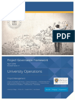 Otago University Project Governance Framework PDF