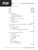 14 Cosmology: Answers To Exam Practice Questions