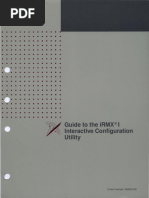 462923-001 Guide To The iRMX I Interactive Configuration Utility Mar89