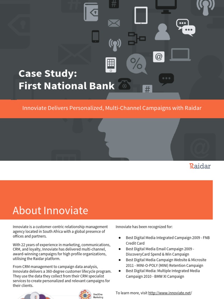 Case Study: First National Bank: Innoviate Delivers Personalized, Multi ...