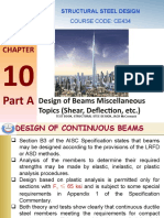Design of Beams Miscellaneous Topics (Shear, Deflection, Etc.)
