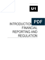 Unit 1: Introduction To Financial Reporting and Regulation 1.1