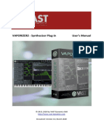 Vaporizer2 - Synthesizer Plug-In User'S Manual: © 2019, 2020 by Vast Dynamics GBR