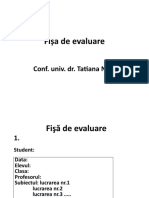 Fișa de Evaluare