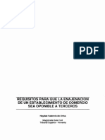 Requisitos para Que La Enajenacion de Un Establecimiento de Comercio Sea Oponible A Terceros