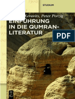 Géza G. Xeravits, Peter Porzig-Einführung in Die Qumranliteratur - Die Handschriften Vom Toten Meer-Walter de Gruyter (2015)