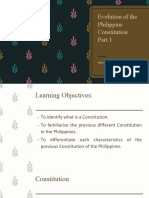 Evolution of The Philippine Constitution: Adrian Z. de Lumen, LPT