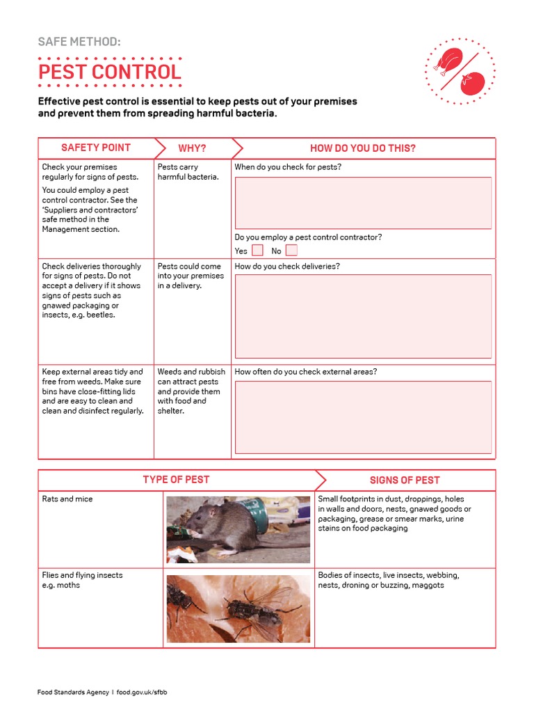 SFBB Cross Contamination 06 Pest Control | PDF | Pest Control | Insects