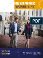 Full-Time Mba Programs: 2019 Employment Report