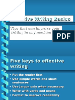 Five keys to effective writing