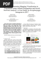 Tourist Destination Mapping Visualization in Yogyakarta Using Affinity Propagation and Social Network Analysis: A Case Study On @explorejogja Instagram in 2017