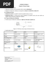 Science Form 4 Nuclear Energy Notes