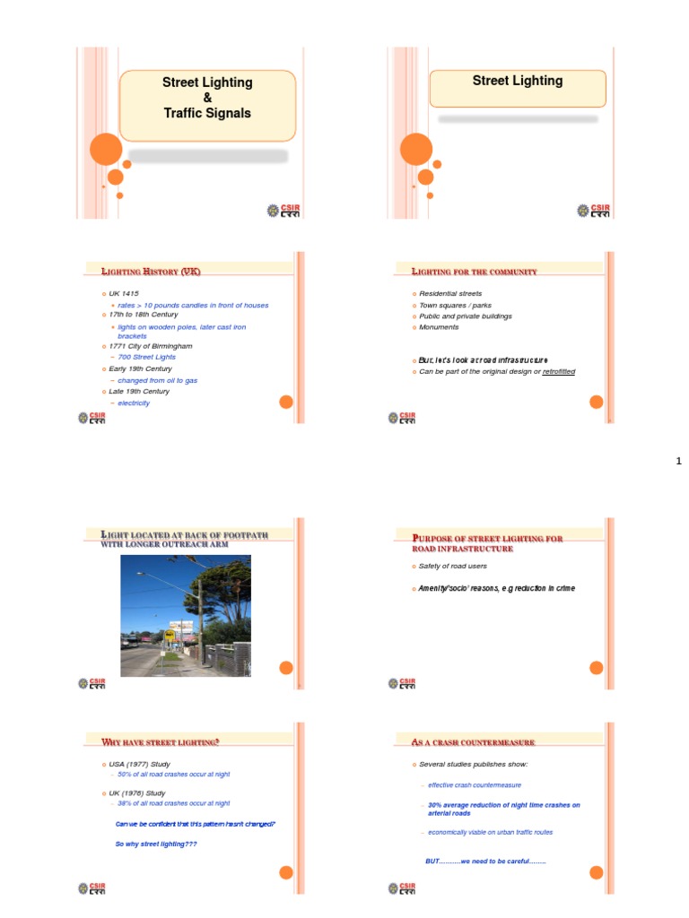 Street Lighting and Traffic Signal Design | PDF | Traffic Light | Traffic