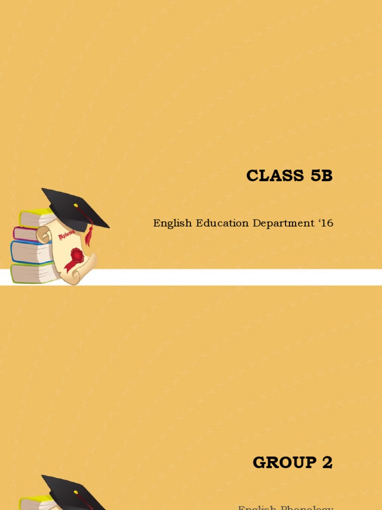 Class 5B English Phonology Group 2 | PDF
