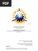 Download Visual Arts Extended Essay - The Aesthetics of Function by Sabrina Wong SN46446977 doc pdf