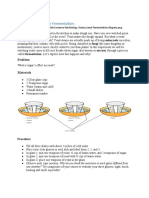 Growing Yeast - Sugar Fermentation