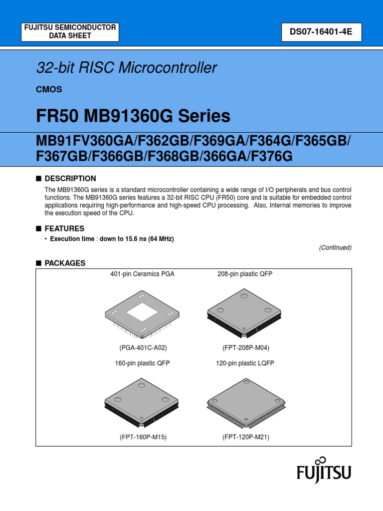 mb91f376g Microprocesor Dash Board PDF | PDF | Central Processing Unit ...